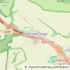 Map of Pyecombe, West Sussex