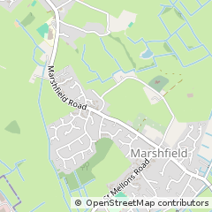 Map of Marshfield, South Wales