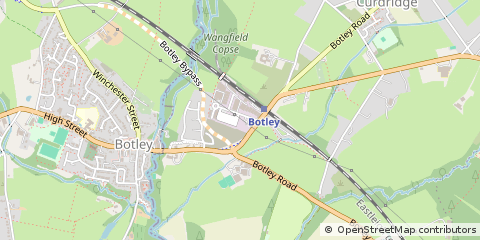Map of Botley Southampton, Hampshire