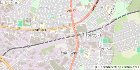 Map of West Yorkshire