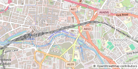 Map of Leeds, West Yorkshire