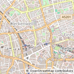 Map of Clerkenwell