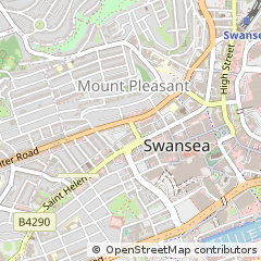 Map of Swansea