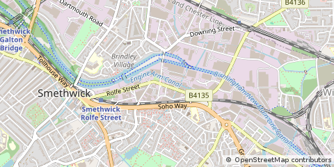 Map of Smethwick, West Midlands
