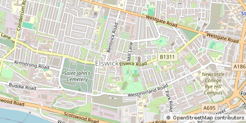 Map of Newcastle Upon Tyne