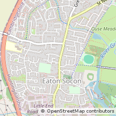 Map of Eaton Socon ST Neots, Cambridgeshire