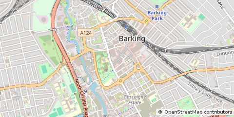 Map of Barking, Essex