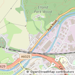 Map of Elland, West Yorkshire