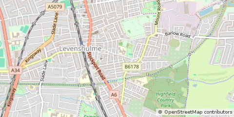 Map of Manchester, G M