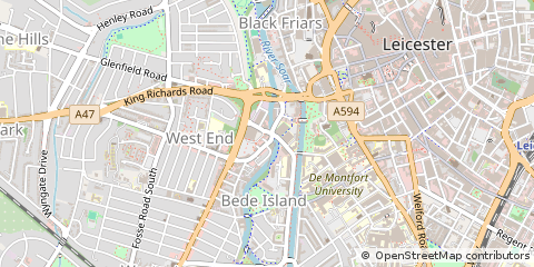 Map of Leicester