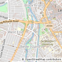 Map of Leicester