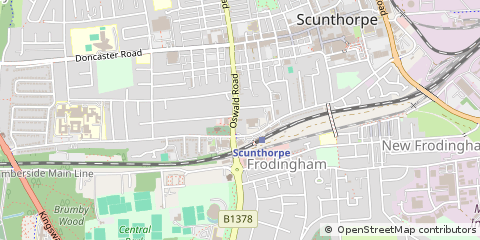 Map of Scunthorpe, North Lincolnshire