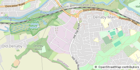 Map of Doncaster, South Yorkshire