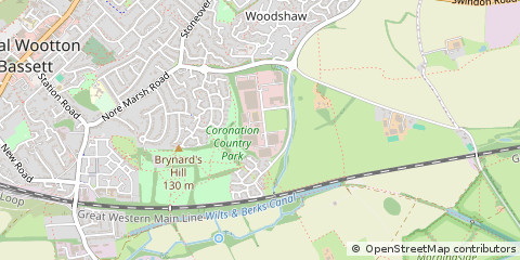 Map of Swindon, Wiltshire