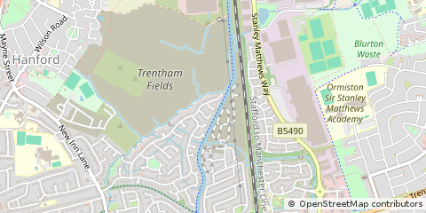 Map of Stoke-on-Trent, Staffordshire
