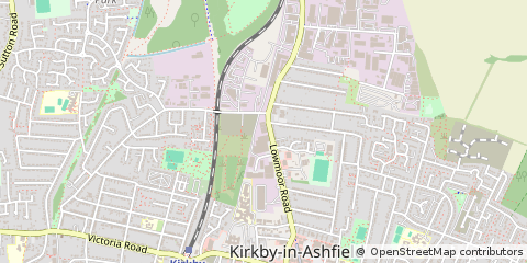 Map of Nottingham, Nottinghamshire