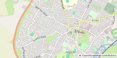 Map of ELY, Cambridgeshire