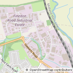 Map of Wellingborough, Northamptonshire