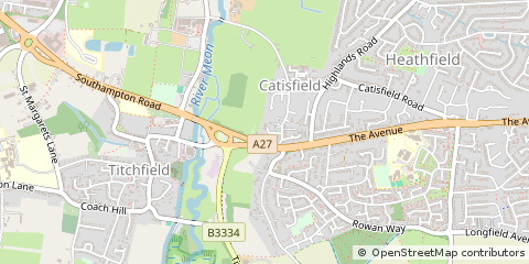 Map of Fareham
