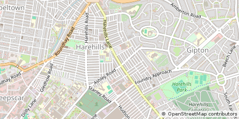 Map of Leeds, West Yorkshire