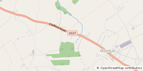 Map of Knutsford, Cheshire