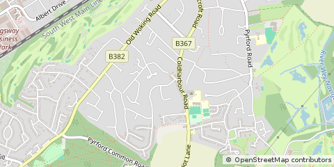 Map of Woking