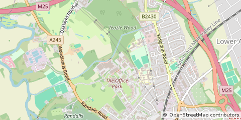 Map of Surrey