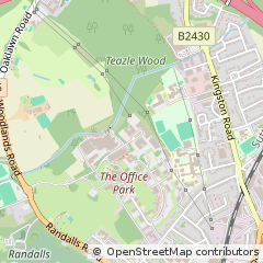 Map of Surrey