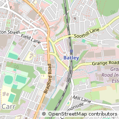 Map of Batley, West Yorkshire