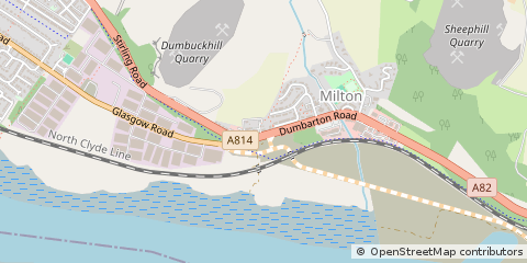 Map of Dumbarton