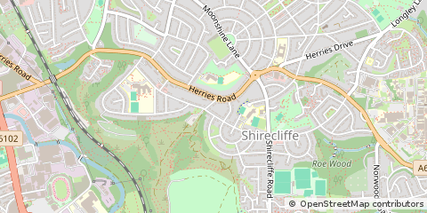Map of Sheffield
