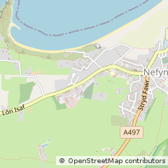 Map of Pwllheli, Gwynedd