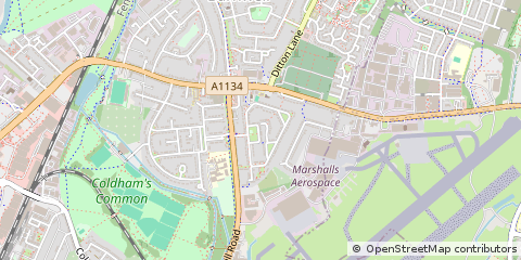 Map of Cambridge, Cambridgeshire