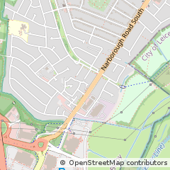 Map of Leicester, Leicestershire