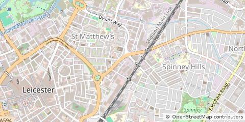 Map of Leicester
