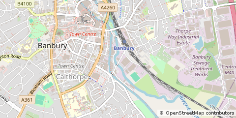 Map of Banbury, Oxon