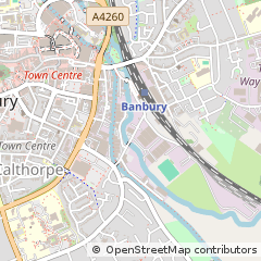 Map of Banbury, Oxon