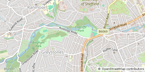 Map of Sheffield
