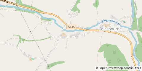 Map of Cheltenham, Gloucestershire