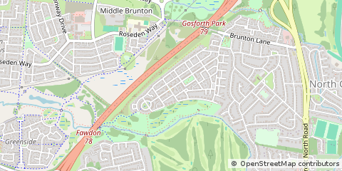 Map of Newcastle Upon Tyne