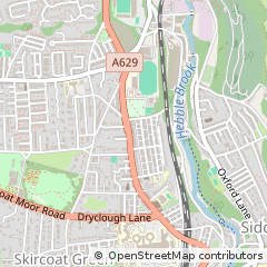 Map of Halifax, West Yorkshire