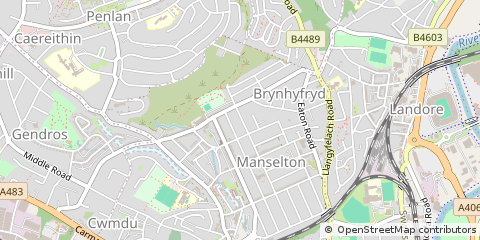 Map of Swansea