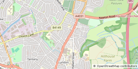 Map of West Bromwich, West Midlands