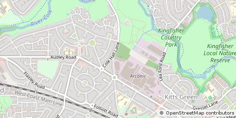 Map of Birmingham