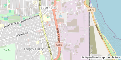 Map of Hartlepool, Cleveland