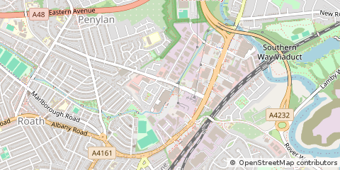 Map of Cardiff