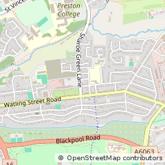 Map of Preston, Lancashire