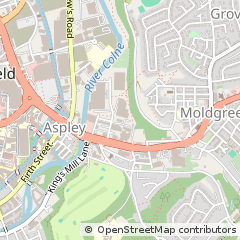 Map of West Yorkshire