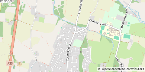 Map of Hurstpierpoint Hassocks, West Sussex