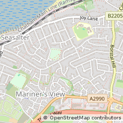Map of Whitstable, Kent